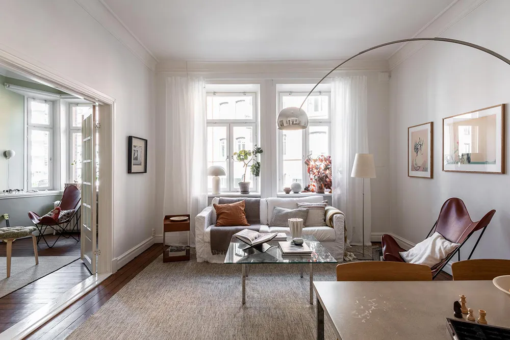 Nice Scandi Apartment with Unusual Layout and Olive-Colored Kids' Room - Gallery image 11