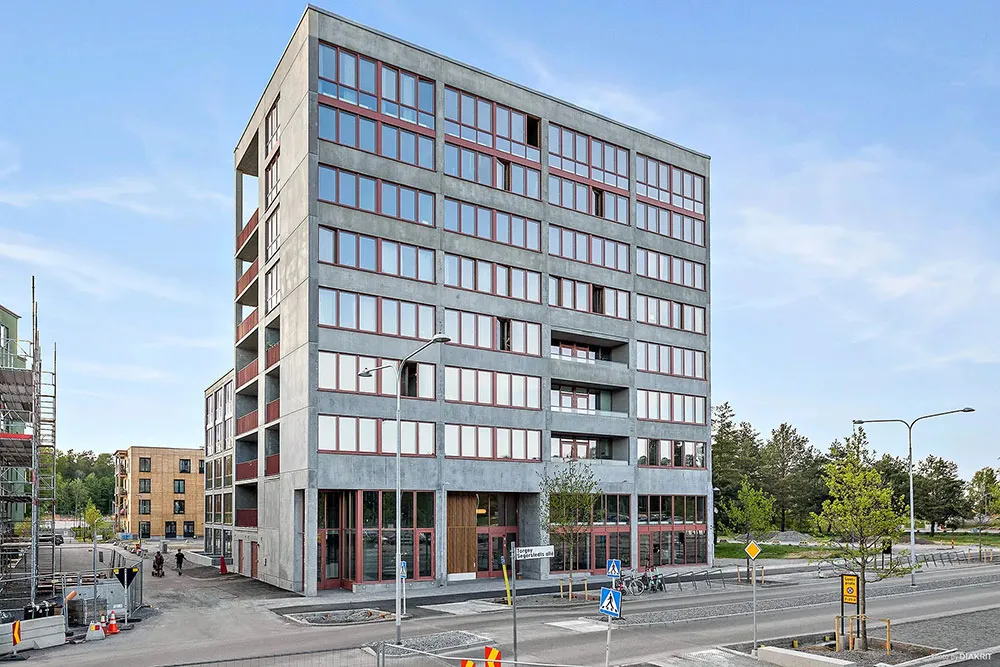 Paredes de concreto y espacio abierto: Loft en Suecia (43 m²) - Gallery image 17