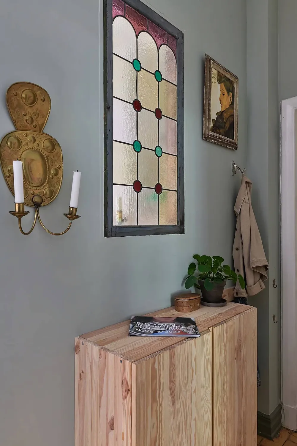 Tonos verdes y sofá a cuadros: apartamento en Estocolmo (47 m²) - Gallery image 18