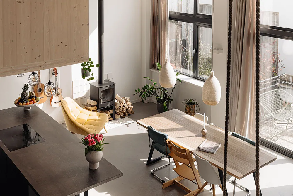 Loft luminoso en Ámsterdam con techos altos y terraza - Gallery image 7