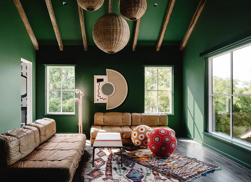 Espace imposant de maison familiale au style grange à Austin - Gallery image 7