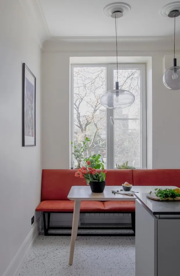 Foto: Cocina y comedor en estilo moderno, Apartamento, Proyecto de la Semana, 3 habitaciones, Más de 90 metros cuadrados, Stavropol, Viktoría Osipova – fotos en nuestro sitio web