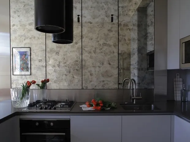 Foto: Cocina y comedor en estilo moderno, Apartamento, Proyecto de la Semana, 3 habitaciones, Más de 90 metros cuadrados, Stavropol, Viktoría Osipova – fotos en nuestro sitio web