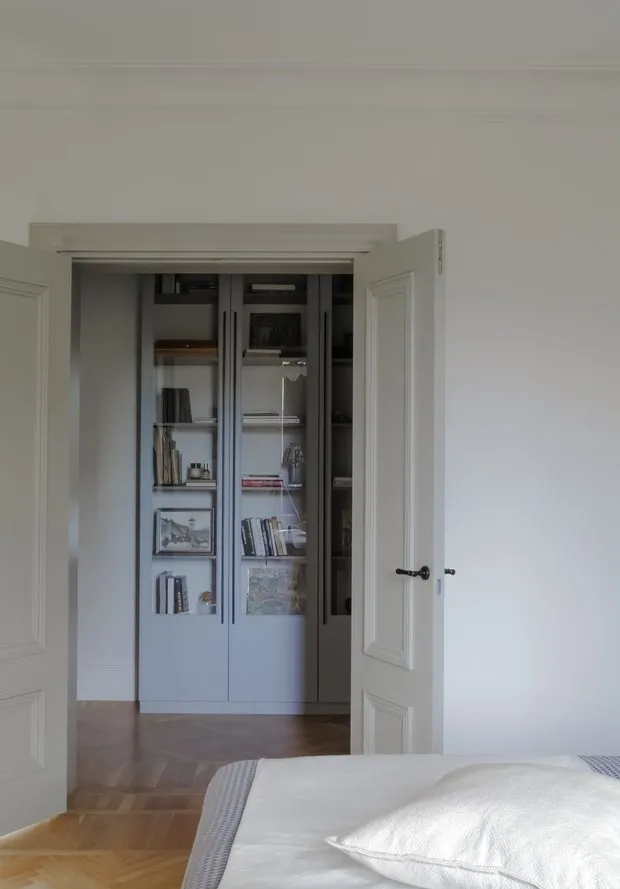 Foto: Dormitorio en estilo moderno, Apartamento, Proyecto de la Semana, 3 habitaciones, Más de 90 metros cuadrados, Stavropol, Viktoría Osipova – fotos en nuestro sitio web