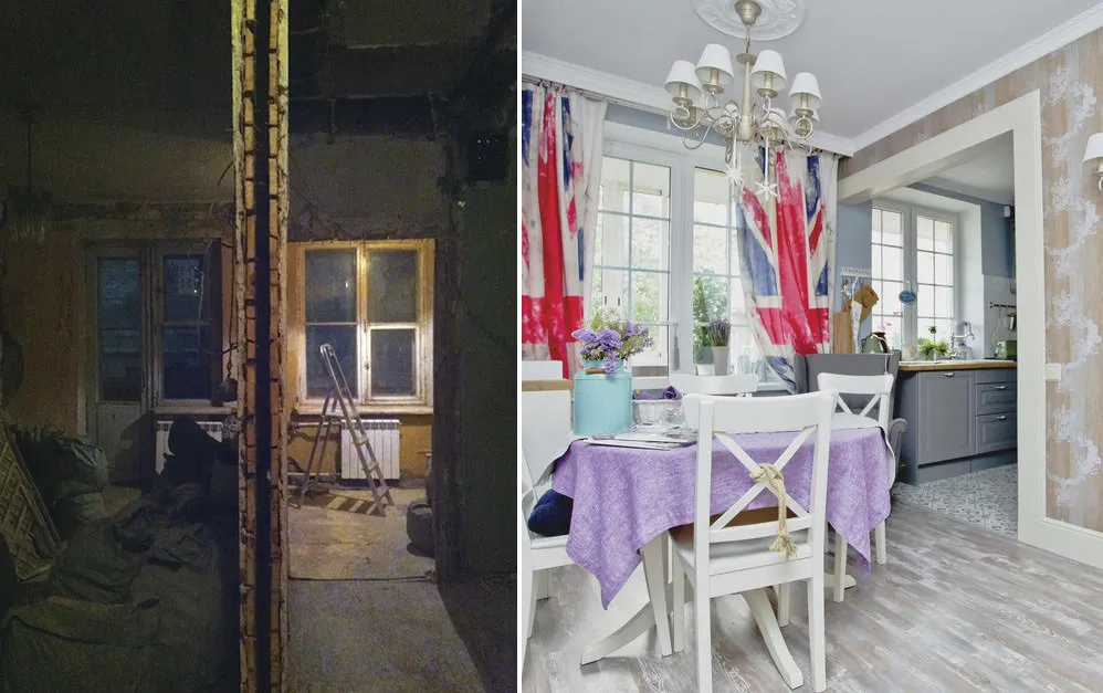 Photo: in style, Apartment, Guide, Anna Kovalchenko, Stalin-era building, Panel house, Khrushchev apartment, Olga Zaretskikh, before and after, Polina Anikeeva – photo on our website