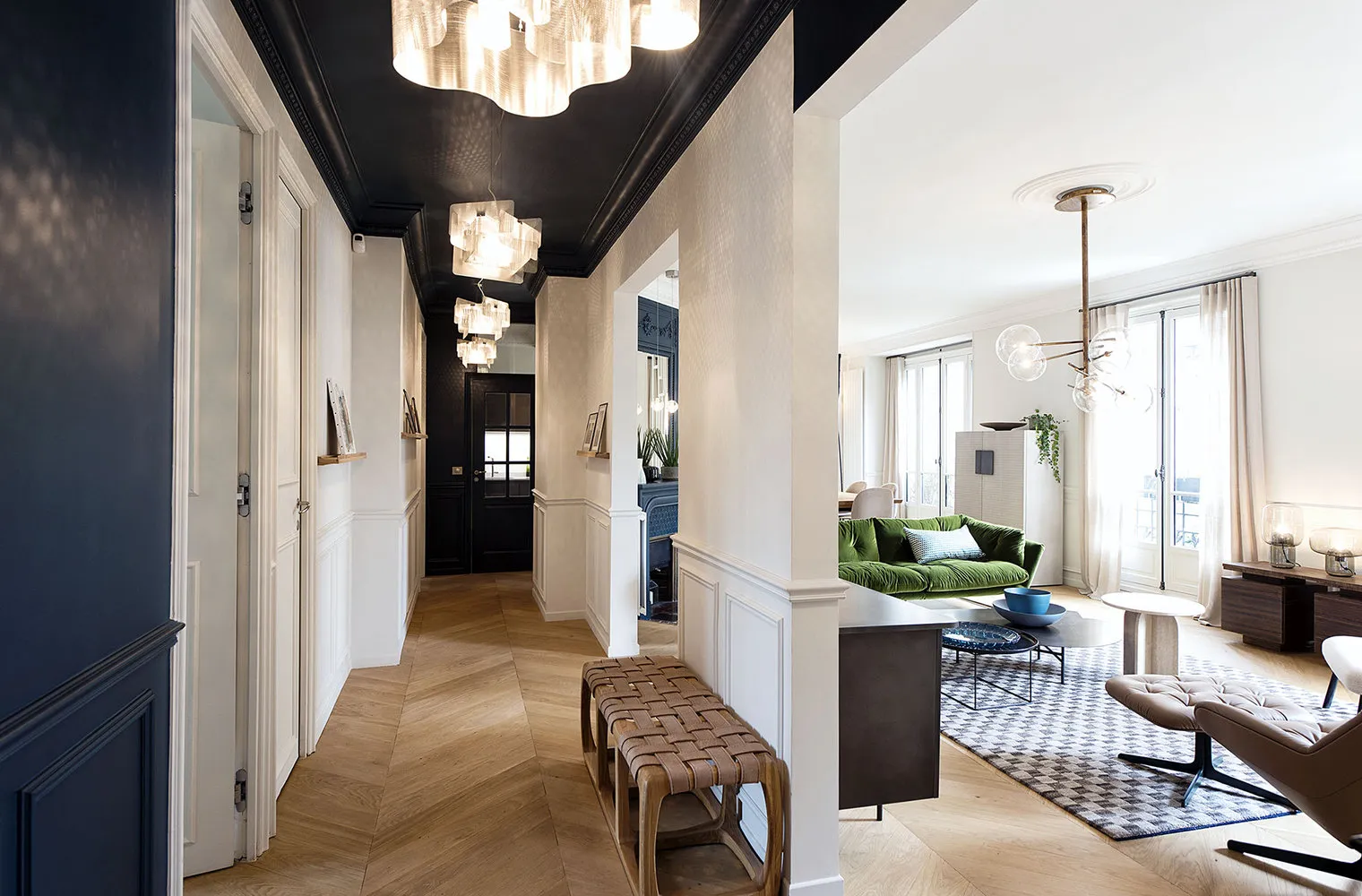 照片：巴黎时尚过道，室内装饰，公寓 – 我们网站上的照片