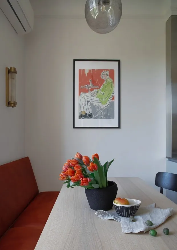 Foto: Cocina y comedor en estilo moderno, Apartamento, Proyecto de la Semana, 3 habitaciones, Más de 90 metros cuadrados, Stavropol, Viktoría Osipova – fotos en nuestro sitio web