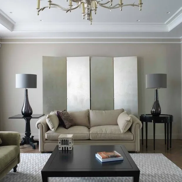 照片：古典风格客厅，现代，小公寓，技巧，安娜·穆拉维娜——我们网站上的照片