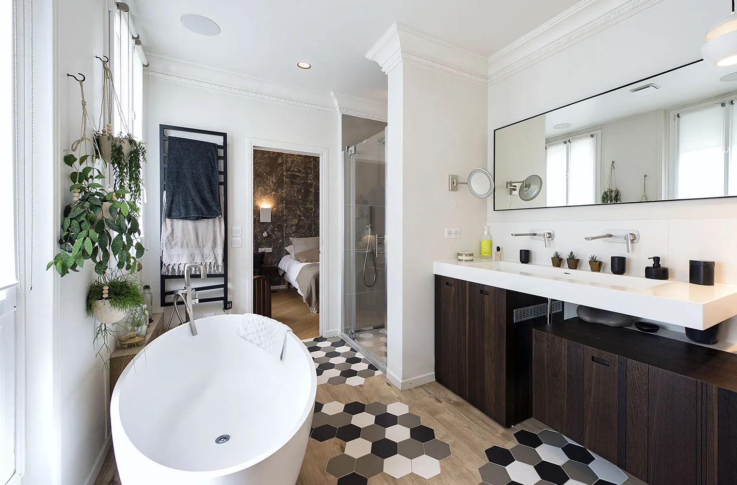 照片：巴黎时尚浴室，室内装饰，公寓 – 我们网站上的照片