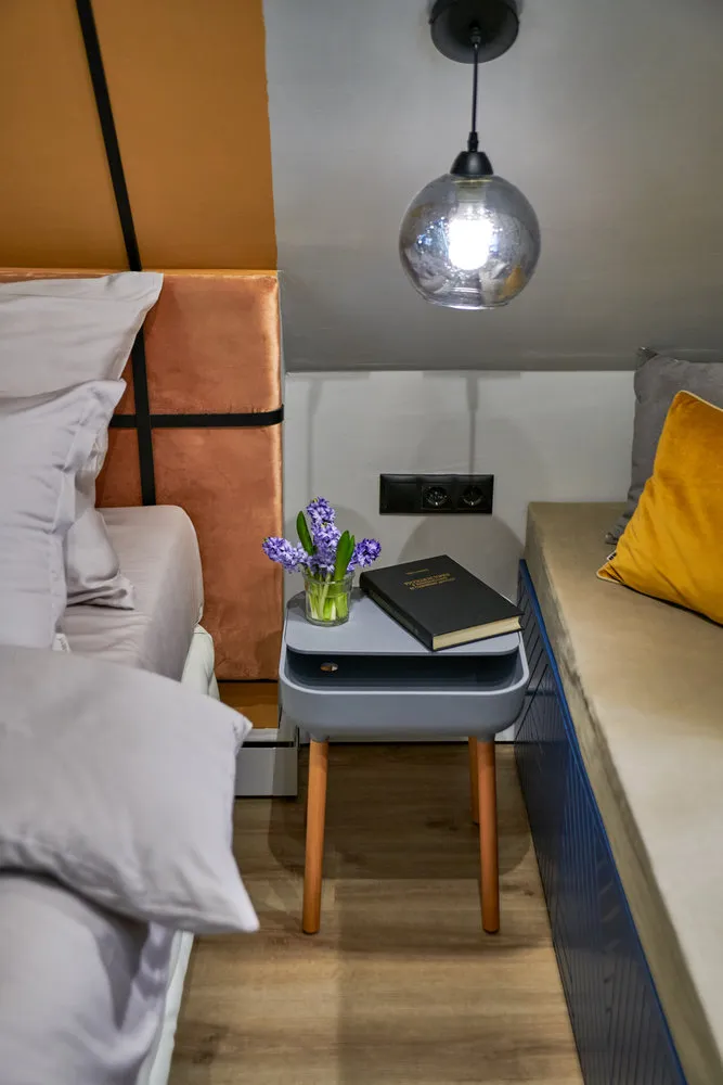 Foto: estilo moderno, decoración de interiores, casa de campo, región de Moscú, menos de 40 metros, Julia Bortnevskaia – foto en nuestro sitio web