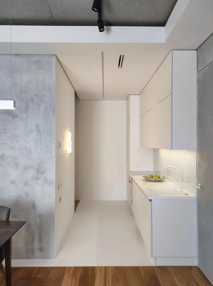 Foto: Cocina y comedor en estilo minimalismo, Apartamento, Proyecto de la semana, Moscú, 3 habitaciones, 60-90 metros, Ekaterina Starikova, Star Interiors – fotos en nuestro sitio web