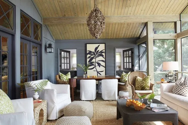 照片:普罗旺斯与乡村风格客厅,房屋,美国,房屋与别墅,面积超过90平方米 – 网站上的照片