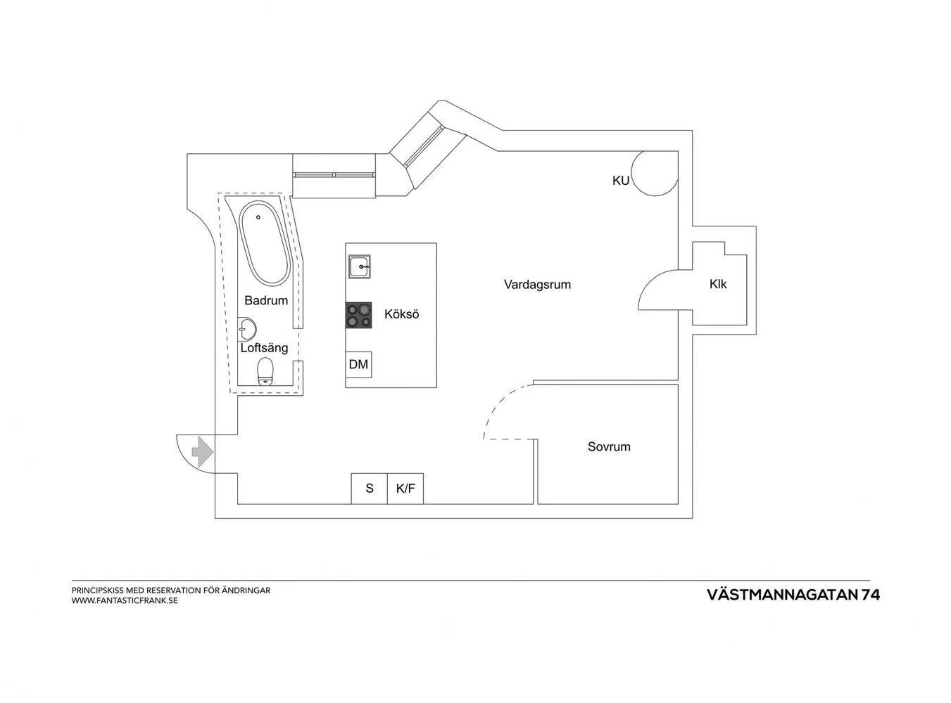 照片：现代、斯堪的纳维亚风格室内装饰，紧凑型公寓，公寓，工作室，瑞典，斯德哥尔摩 – 我们网站上的照片