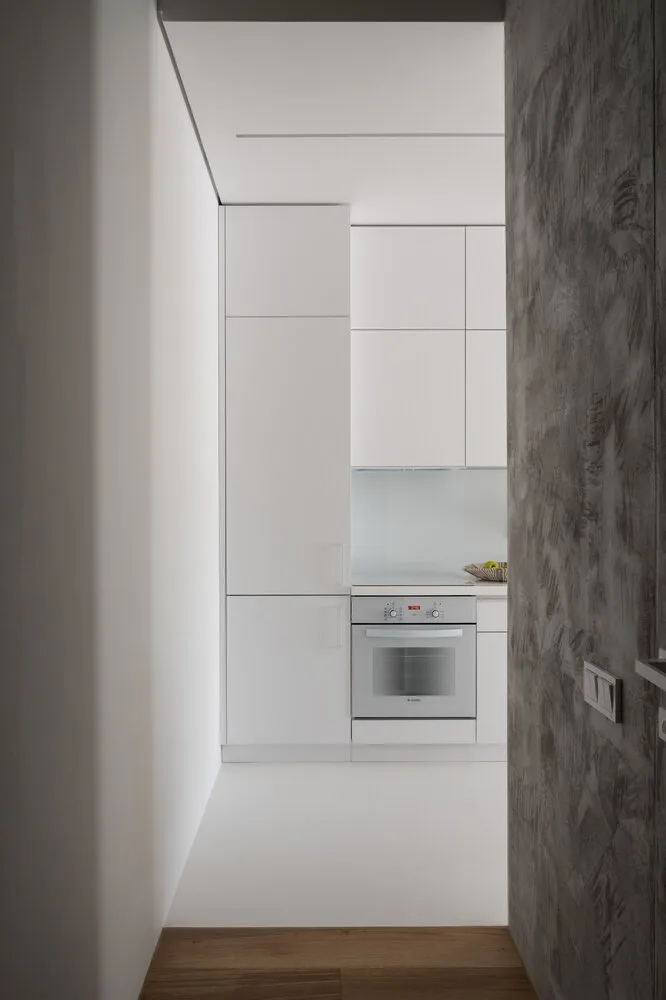 Foto: Cocina y comedor en estilo minimalismo, Apartamento, Proyecto de la semana, Moscú, 3 habitaciones, 60-90 metros, Ekaterina Starikova, Star Interiors – fotos en nuestro sitio web