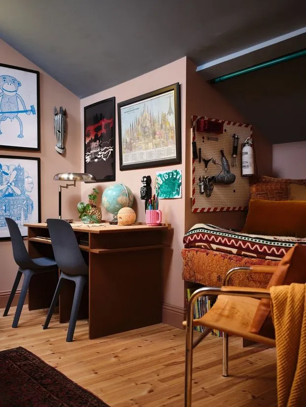 Photo: in style , Scandinavian, Eclectic, Interior Decor, Sweden, Yellow, Stockholm, Pink – photo on our website