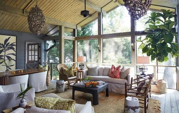 照片:普罗旺斯与乡村风格客厅,房屋,美国,房屋与别墅,面积超过90平方米 – 网站上的照片