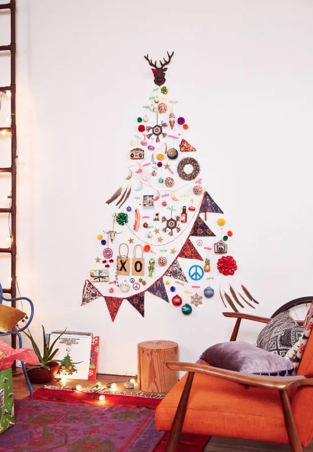 Foto: estilo, decoración de interiores, cómo reemplazar el árbol navideño – foto en nuestro sitio web