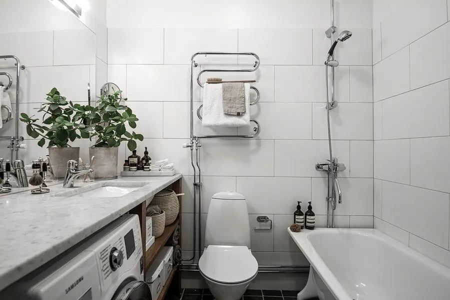 照片:北欧风格浴室 – 我们网站上的照片