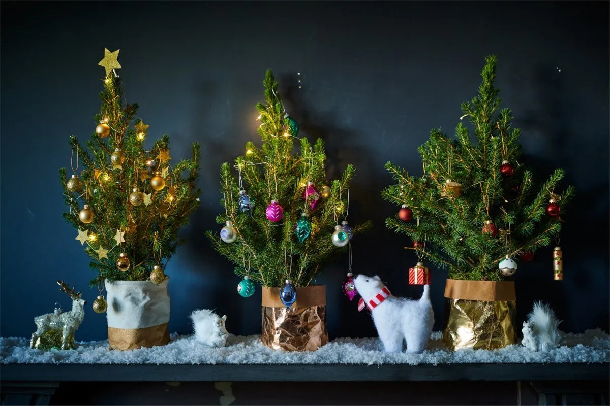 Foto: estilo, decoración de interiores, cómo reemplazar el árbol navideño – foto en nuestro sitio web