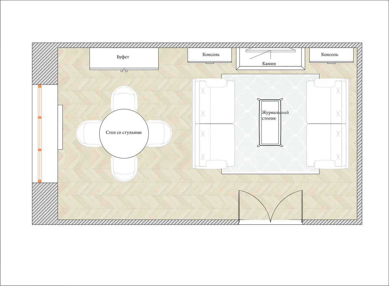 古典风格客厅布局