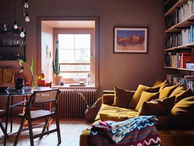 Photo: in style , Scandinavian, Eclectic, Interior Decor, Sweden, Yellow, Stockholm, Pink – photo on our website