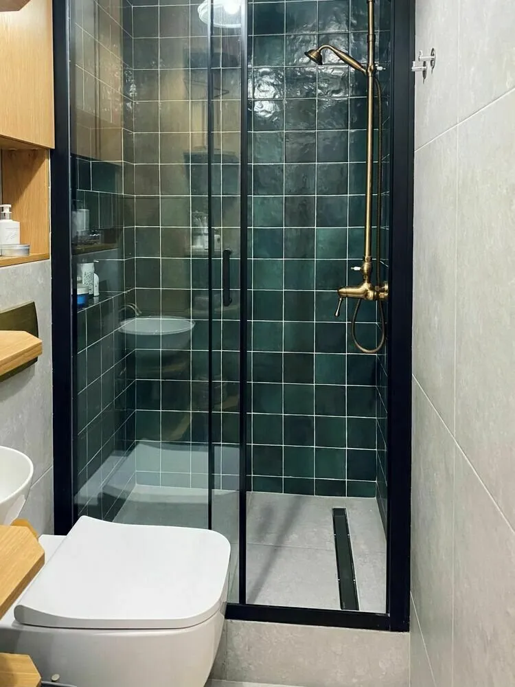 Foto: Baño en estilo moderno, Proyecto de la semana, reforma de chruschevka, Chruschevka, hasta 40 metros, foto del interior de una chruschevka en nuestro sitio web