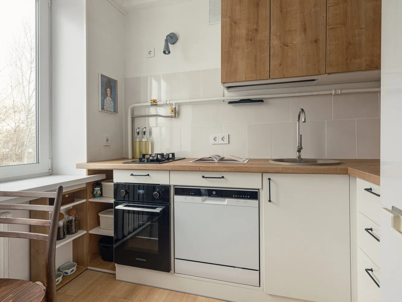 Фотография: в стиле 60-х, Квартира, Переделка, Хрущевка, до 40 метров – фото на нашем сайте