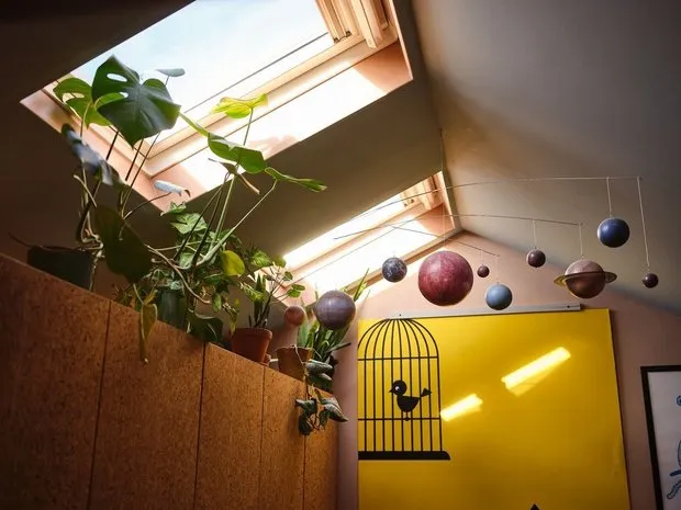 Photo: in style , Scandinavian, Eclectic, Interior Decor, Sweden, Yellow, Stockholm, Pink – photo on our website