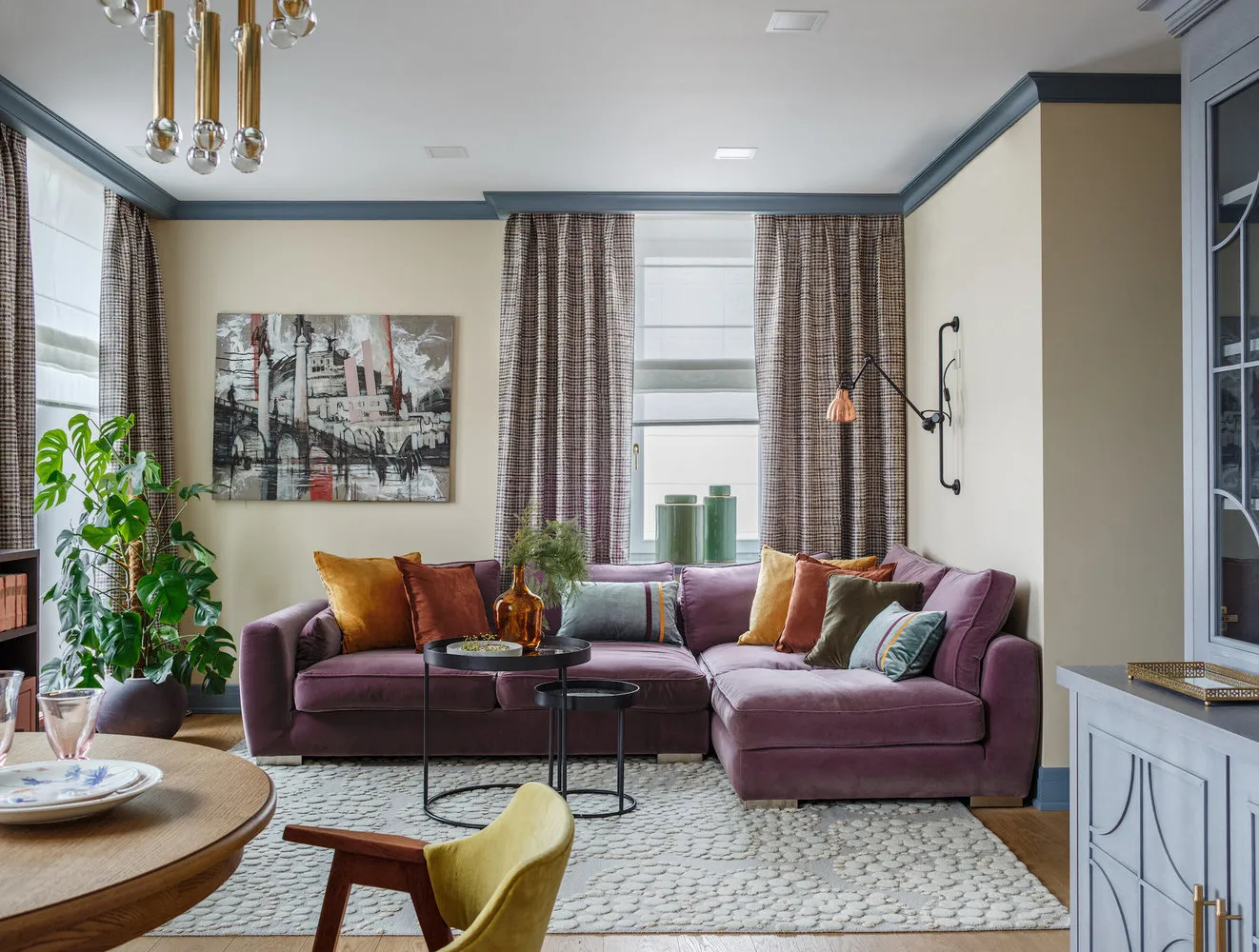 照片：现代风格客厅，指南，设计妙招，纳利娅·扎托娃，室内百科全书，奥尔加·鲁达科娃，朱莉娅·范布尔洛娃，阿纳斯塔西娅·库德里亚绍娃，娜塔莉亚·楚维诺娃，KIDZ Design，奥尔加·阿特梅茨娃，达丽亚·阿韦坚科，奥尔加·博伊索娃，卡特琳娜·卡尔米琴科 – 我们网站上的照片