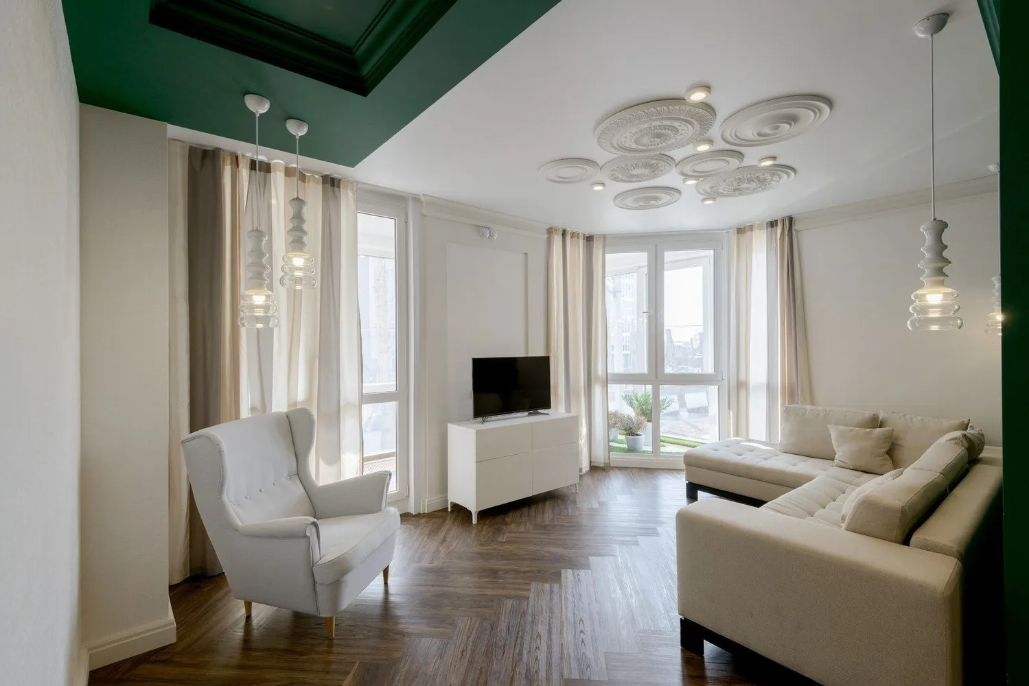 照片：新古典风格客厅，现代设计，技巧，最大40平方米，Leroy Merlin – 我们网站上的照片