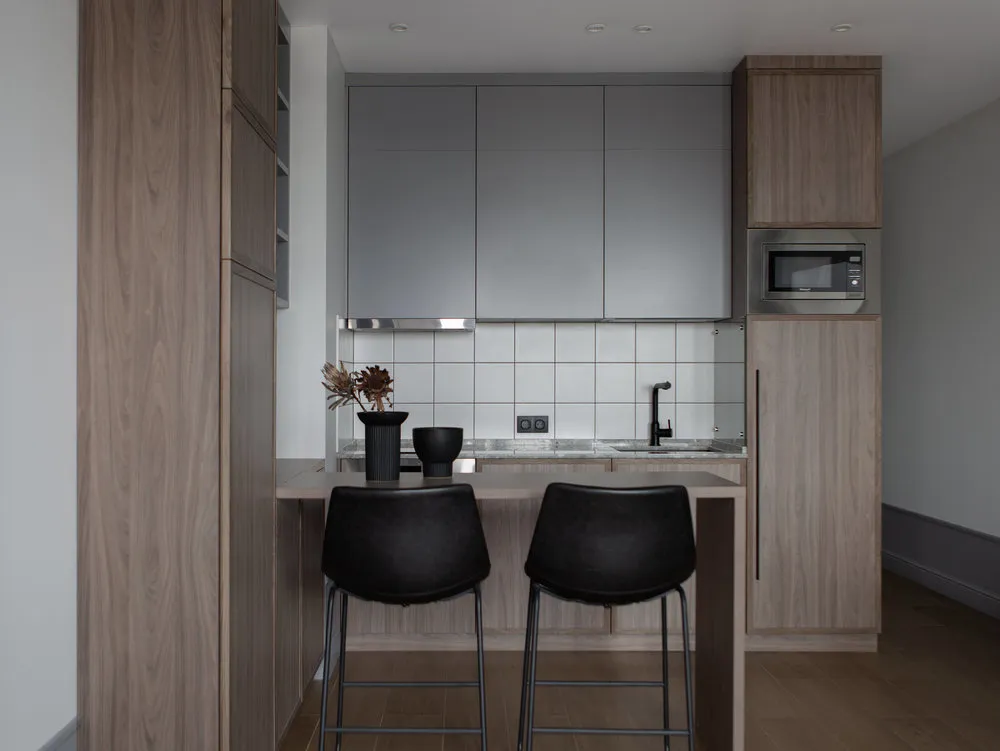 Photo: Kitchen and Dining Room in Modern Style, Guide, Apartment for rent, El Born Studio, Svetlana Khabeeva, Olga Kalitina, Alexandra Yakusheva – photo on our website