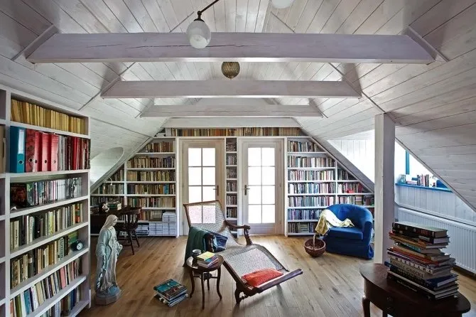 照片:普罗旺斯和乡村风格的书房,房屋,波兰,住宅与小屋——我们网站上的照片