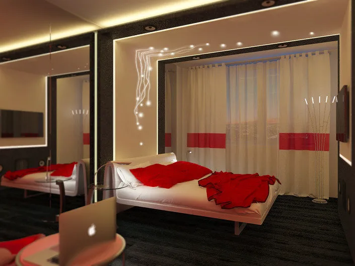 照片:现代风格卧室,提示 – 我们网站上的照片