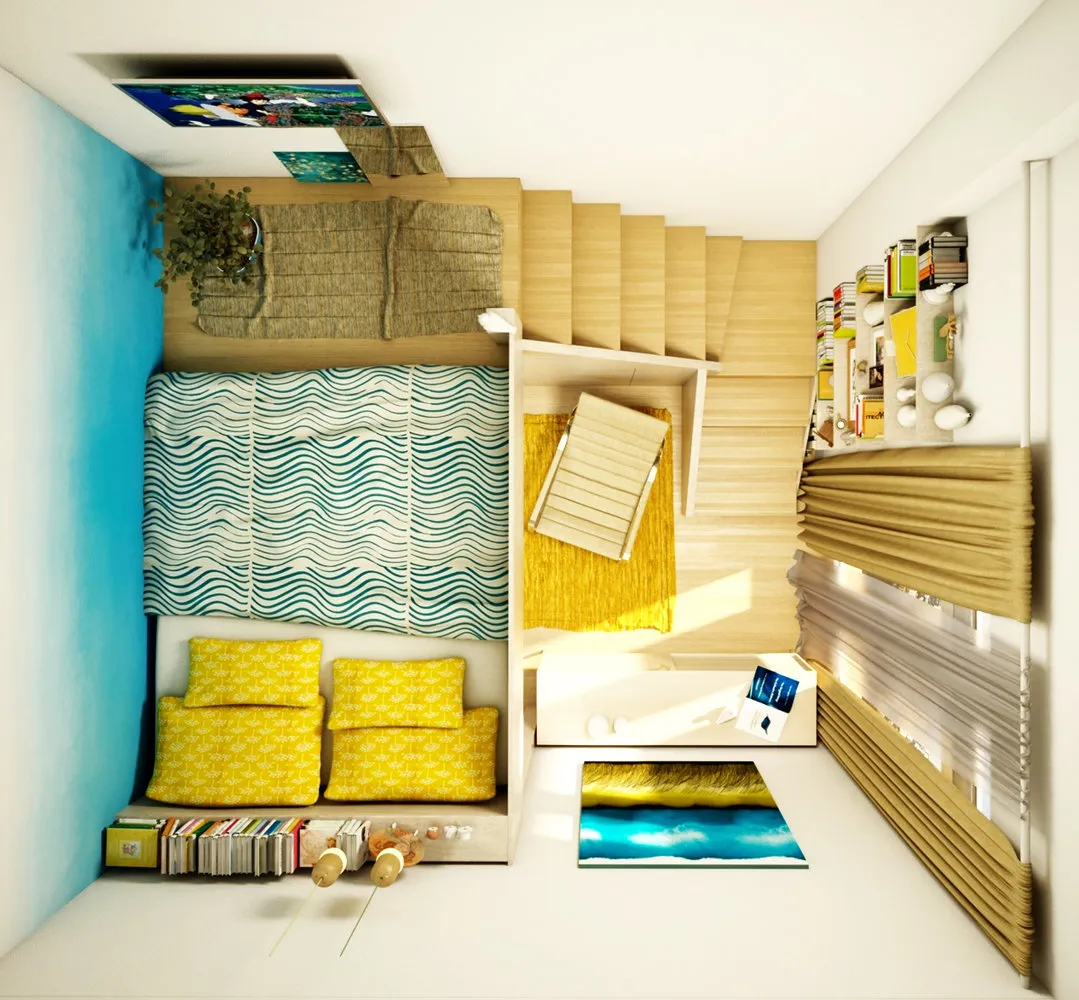 照片：北欧风格的卧室，房屋，每周项目，莫斯科，伊琳娜·谢沃斯季亚诺娃，旧基金，砖房——我们网站上的照片