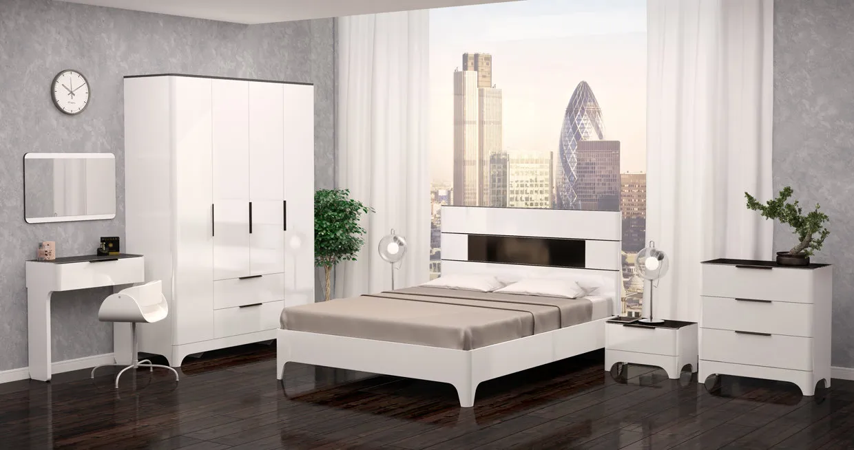 照片：现代风格卧室，技巧 – 网站上的照片