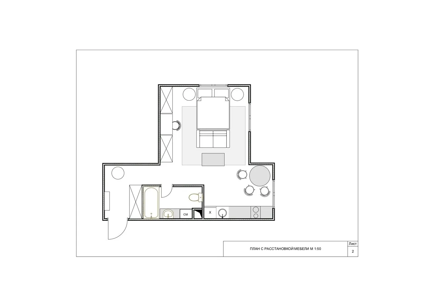 Foto: estilo loft, Apartamento compacto – fotos en nuestro sitio web