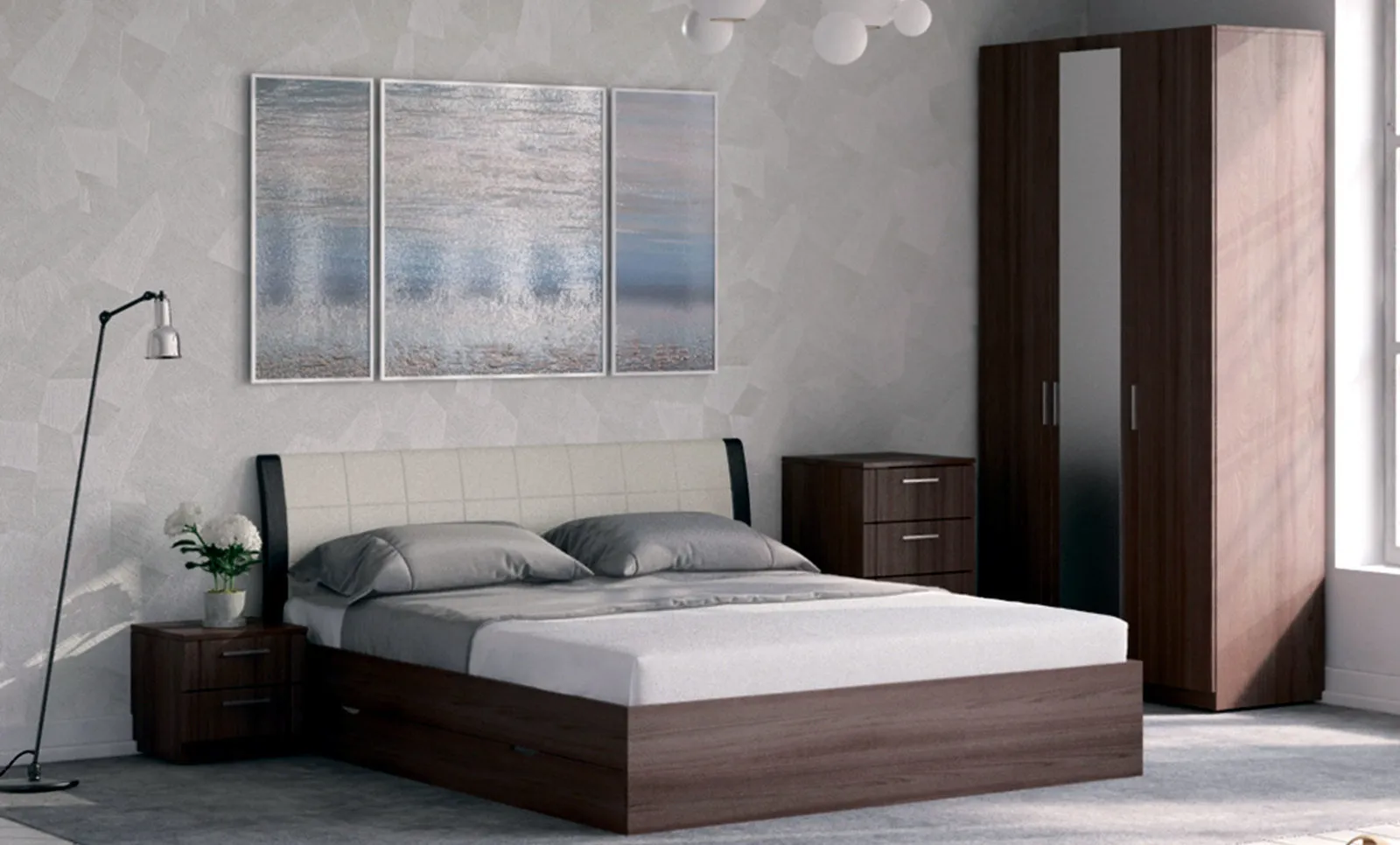 照片：现代风格卧室，技巧 – 网站上的照片