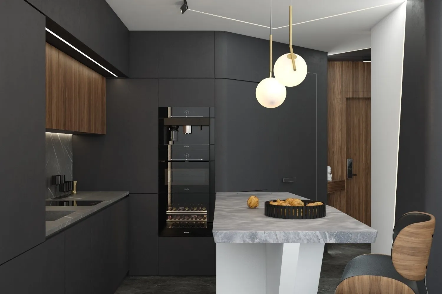 照片：现代风格厨房和餐厅，Miele, Gid, G7000 – 网站上的照片