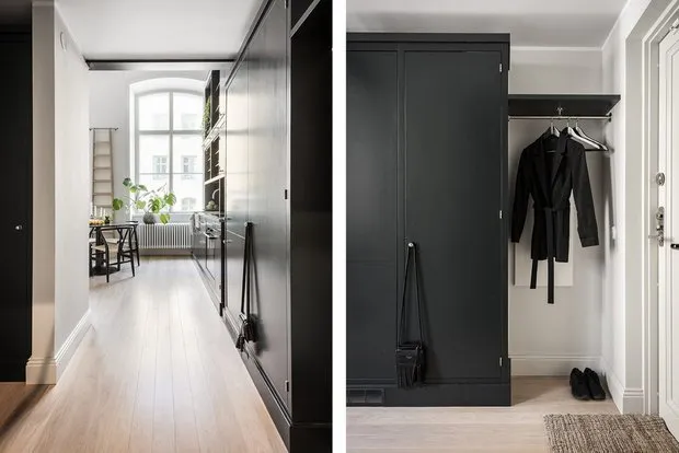 照片：斯堪的纳维亚风格、阁楼、室内装饰、公寓、工作室、斯德哥尔摩，40-60平方米 – 我们网站上的照片