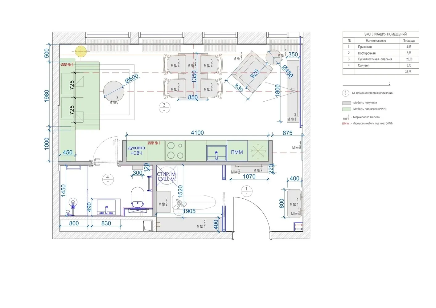 Foto: Planos en estilo Moderno, Apartamento pequeño, Apartamento, Estudio, Minimalismo, Proyecto de la semana, Moscú, Menos de 40 metros, Bellardo, Anna Sakharova – foto en nuestro sitio web