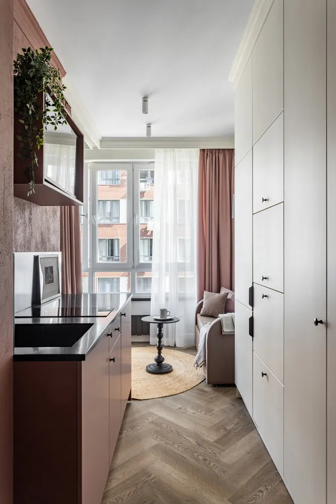 Foto: estilo, apartamento pequeño, estudio, Gid, hasta 40 metros cuadrados – fotos en nuestro sitio web