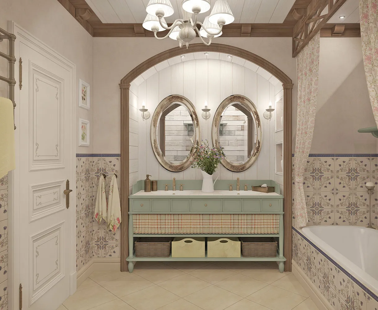 照片:普罗旺斯和乡村风格浴室,公寓,房屋和公寓,普罗旺斯,每周项目 – 我们的网站上的照片