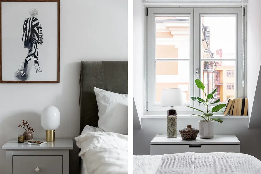 照片:Loft风格,厨房和餐厅,客厅,办公室,室内装饰,公寓,白色,灰色,两居室 – 我们网站上的照片