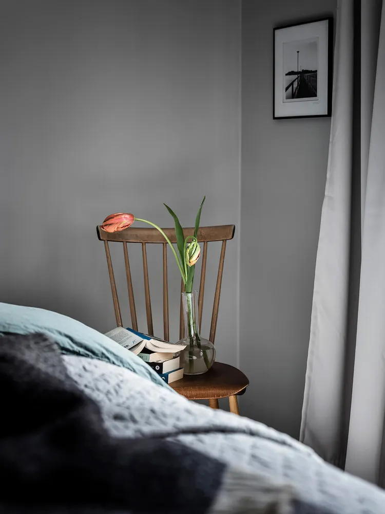 Фотография: Декор в стиле Скандинавский, Декор интерьера, Квартира, Планировки, Белый, Синий, Серый, Эко, 2 комнаты – фото на нашем сайте