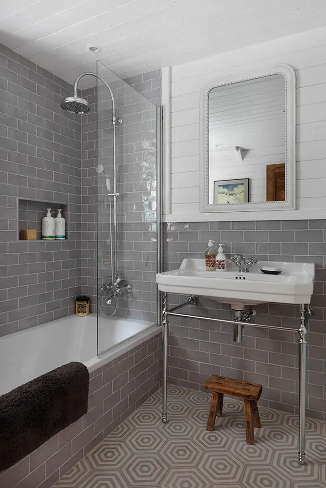 照片:北欧风格浴室,室内装饰,房屋,小屋,小木屋,房屋与小屋——我们网站上的照片