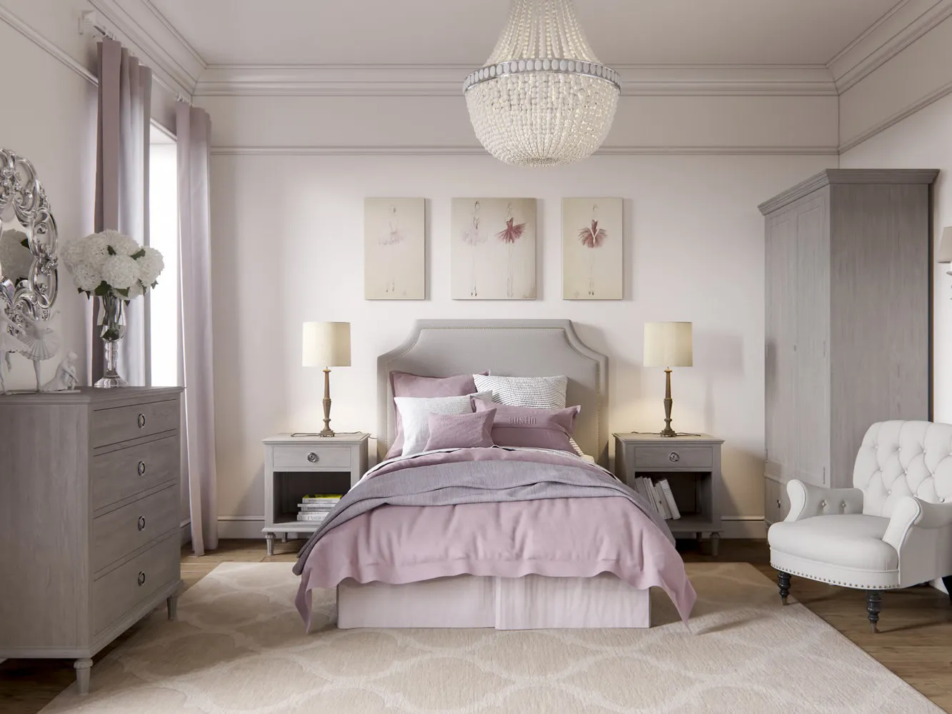 照片：经典风格卧室，公寓，每周项目，圣彼得堡，整体式房屋，4间或更多，超过90平方米，亚历山大·阿基门科工作室，辉煌房屋 – 网站上的照片