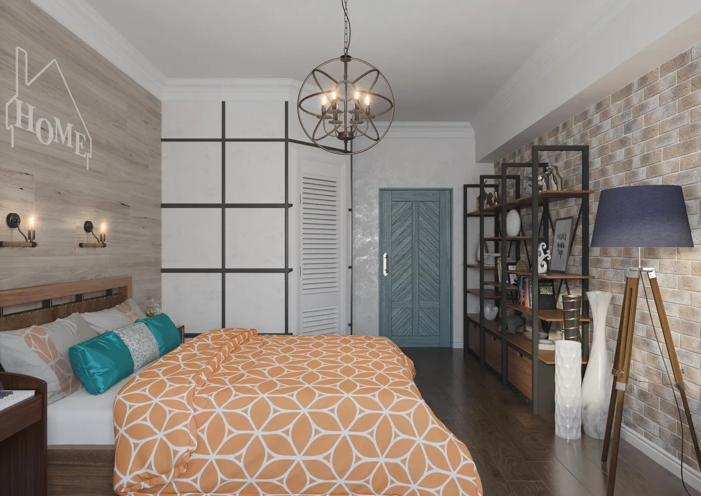 图片:阁楼风格卧室,技巧,达莎·乌赫利诺娃 – 我们网站上的照片