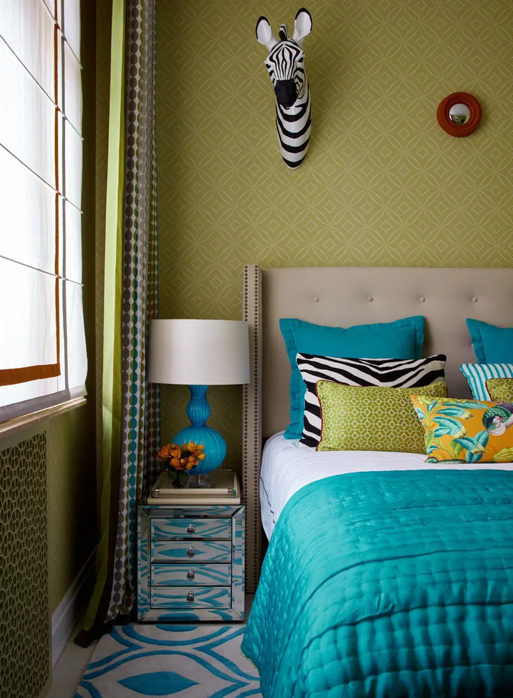 照片：混搭风格卧室，公寓，每周项目，莫斯科，4间或更多，超过90平方米，整体式砖房， Marina Zhukova – 网站上的照片