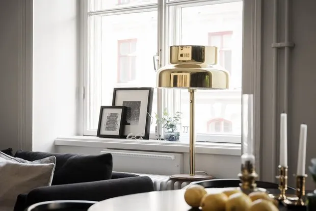 照片：斯堪的纳维亚风格、阁楼、室内装饰、公寓、工作室、斯德哥尔摩，40-60平方米 – 我们网站上的照片