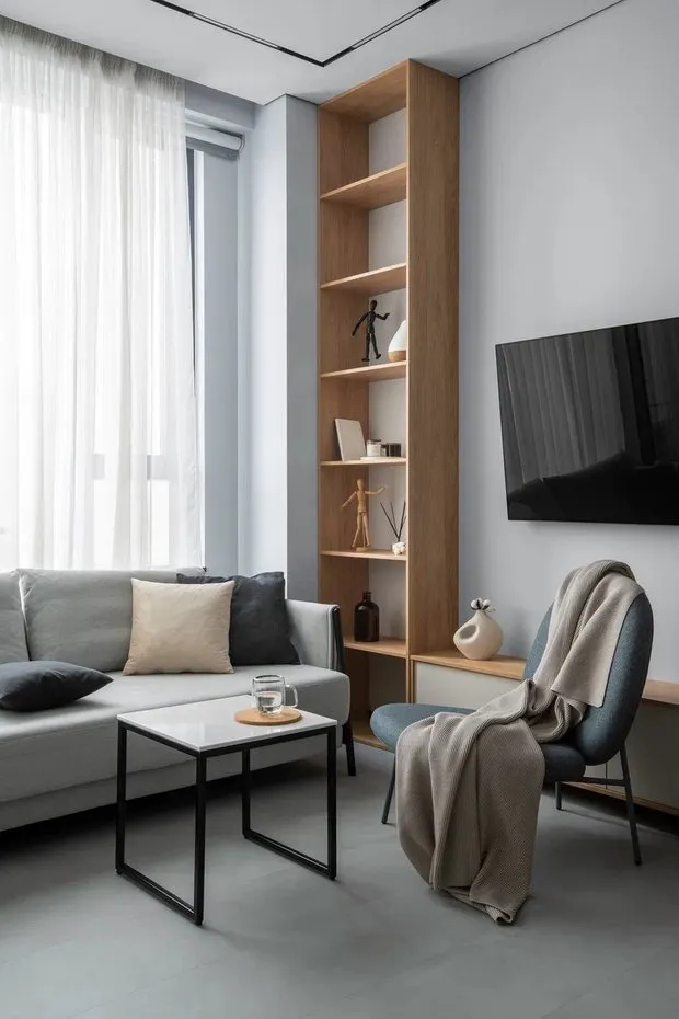 Foto: estilo moderno, apartamento, proyecto de la semana, Moscú, edificio monolítico, 3 habitaciones, 40-60 m², Lauradesign – foto en nuestro sitio web